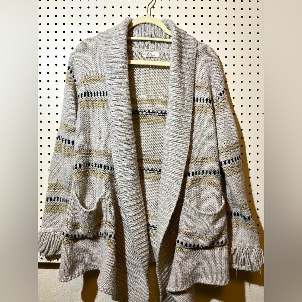 Bohemian Elan oversized sweater cardigan medium